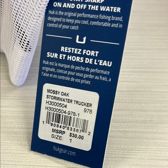 Huk Snapback Hat in Light Blue and White - Picture 2 of 3